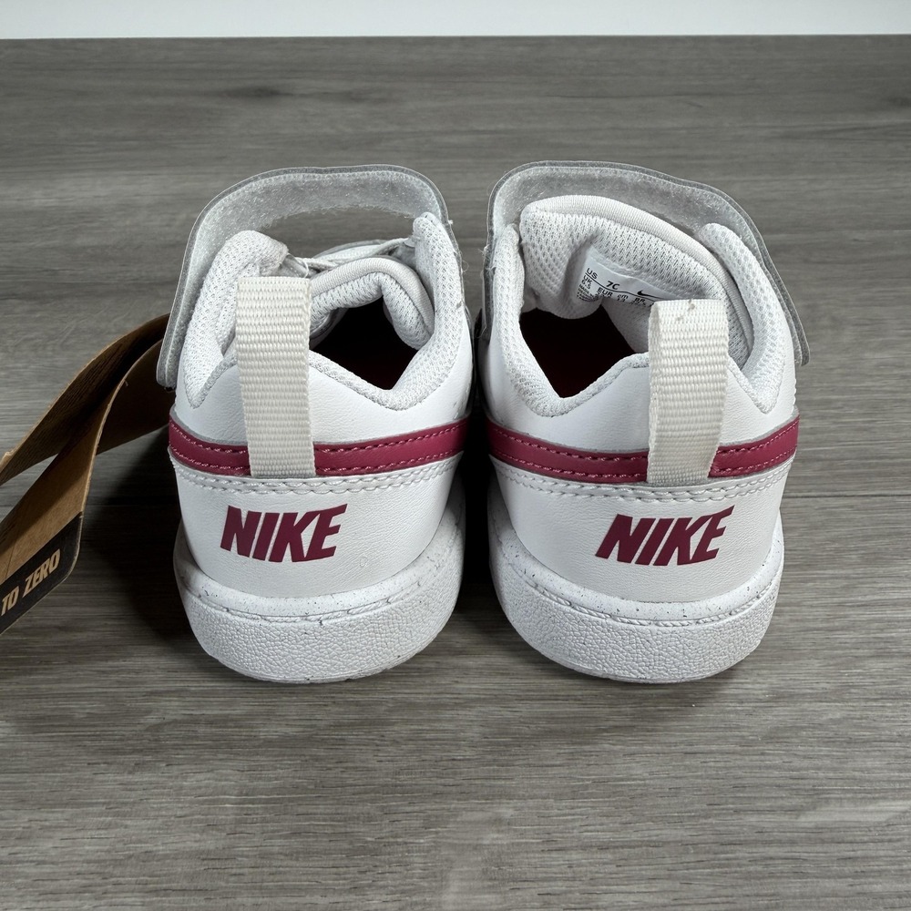 Nike Court Borough Low Recraft TD Shoes Kids Size 7C White DV5458-010 - Picture 5 of 8